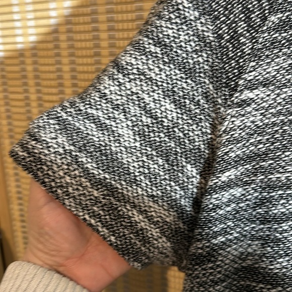 Tara By Vince Heather Gray Drawstring Cowl Neck Short Sleeve Sweater Large - Picture 14 of 16